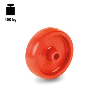 TR-68ORA-W-Ruote monolitiche arancioni in poliammide 6